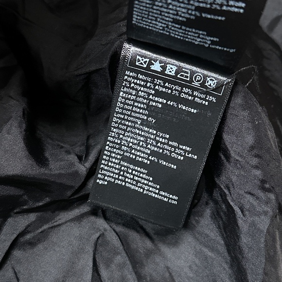 ba&sh Santa Twill Wool Alpaca Blend Double Breasted Oversized Coat Womens Small - Picture 10 of 11